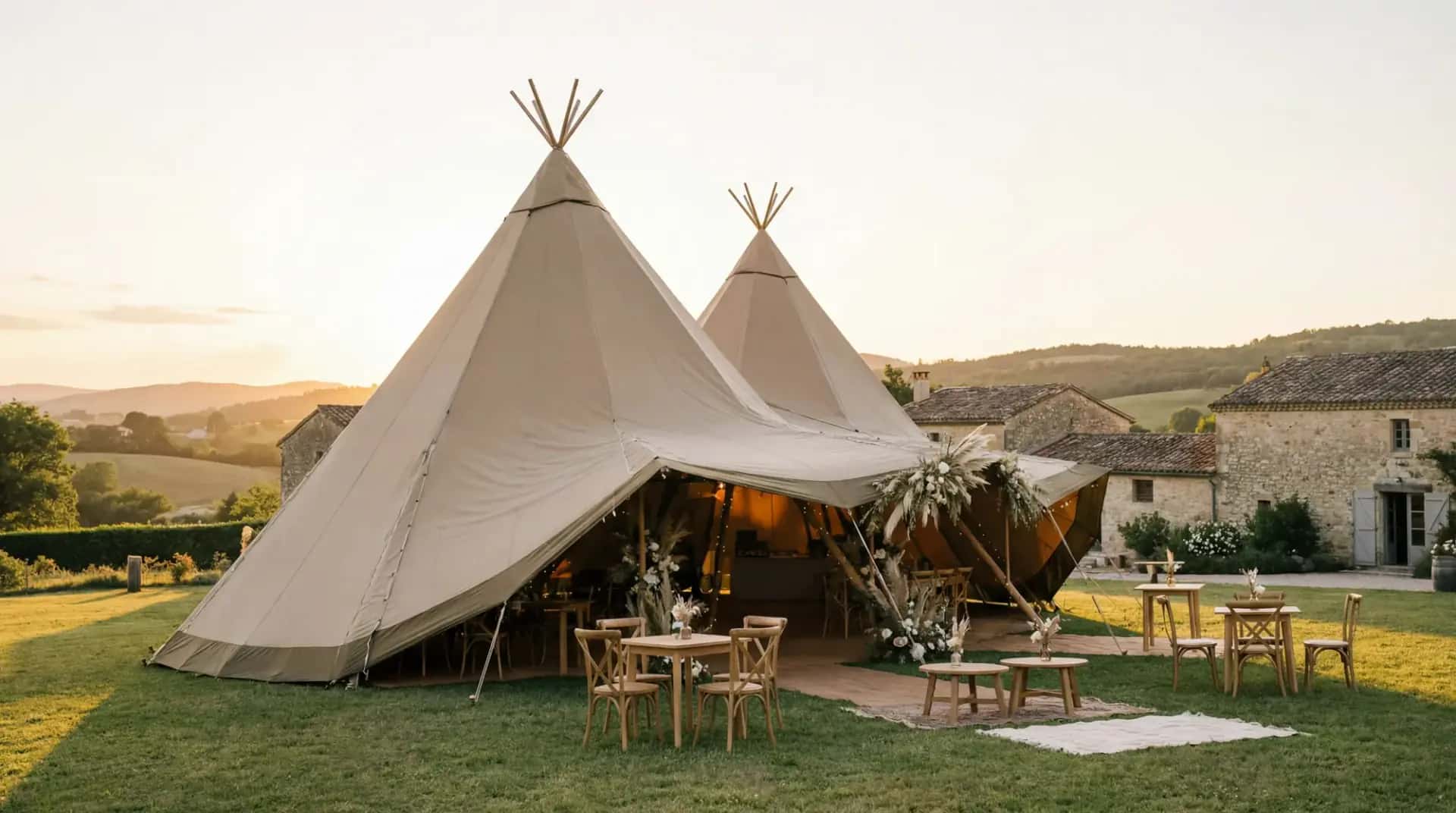 Tipi de Réception à Lyon